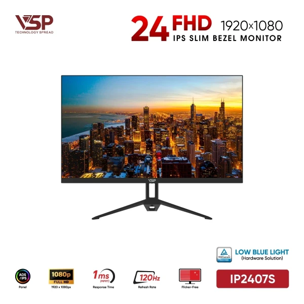 Màn Hình VSP IP2407S (24 inch / IPS / FHD / 120Hz / 1ms)