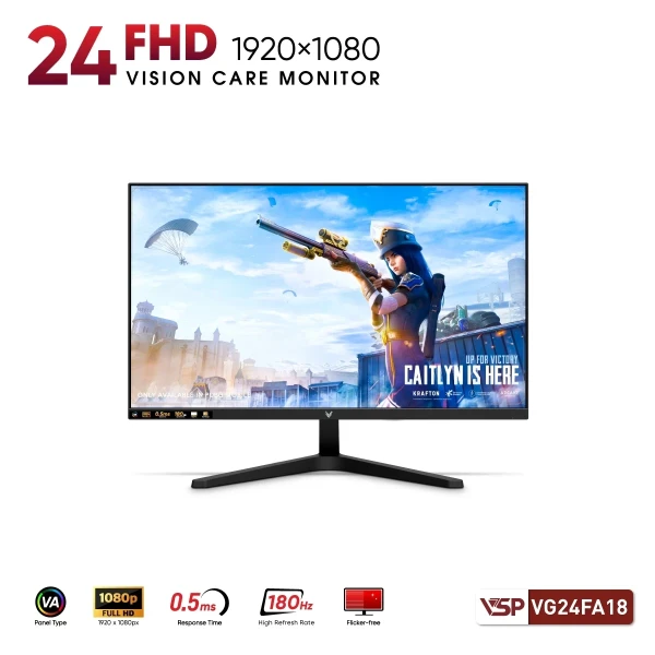 Màn Hình VSP VG24FA18 (23.8inch / FHD / VA / 180Hz / 0.5ms)