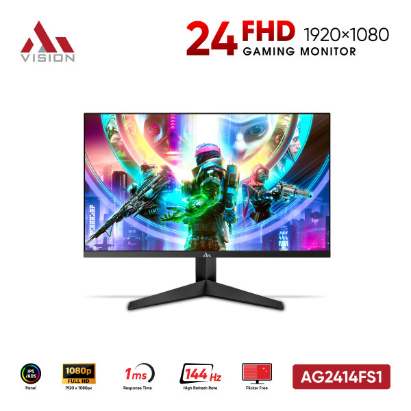 Màn Hình AiVision AG2414FS1 (24inch / IPS / FHD / 144Hz / 1ms) - Đen
