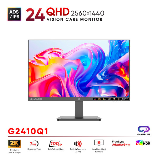 Màn Hình VSP G2410Q1 (24 Inch / 2K QHD / IPS / 100Hz / 1ms / Type-C)