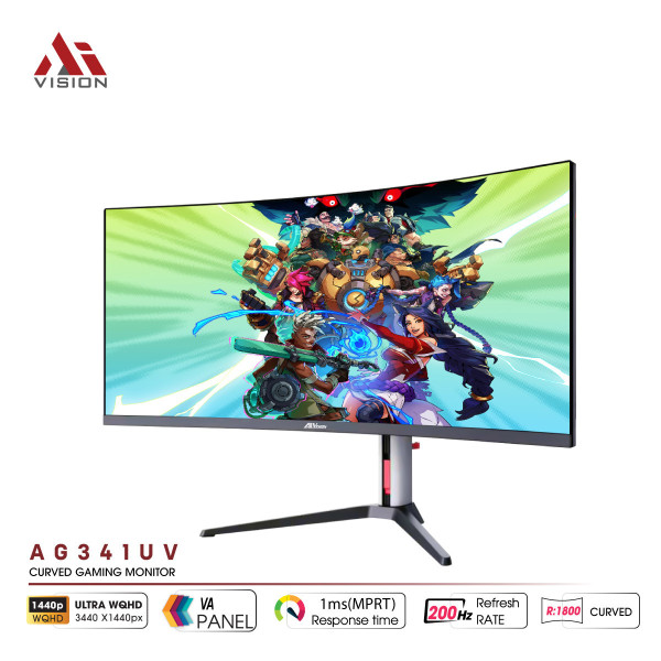 Màn Hình Cong Gaming AiVision AG341UV (34 inch / Ultra WQHD / VA / 200Hz / 1ms)