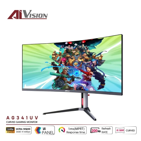Màn Hình Cong AiVision AG341UV (34 inch / Ultra WQHD / VA / 200Hz / 1ms)