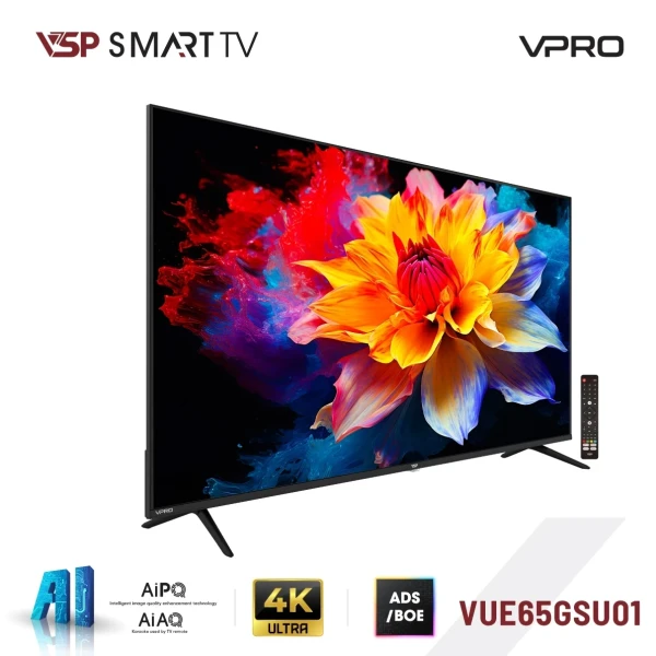 VSP Smart TV 65 inch VPRO Series (4K  / Google TV / AiPQ / AiAQ Karaoke)