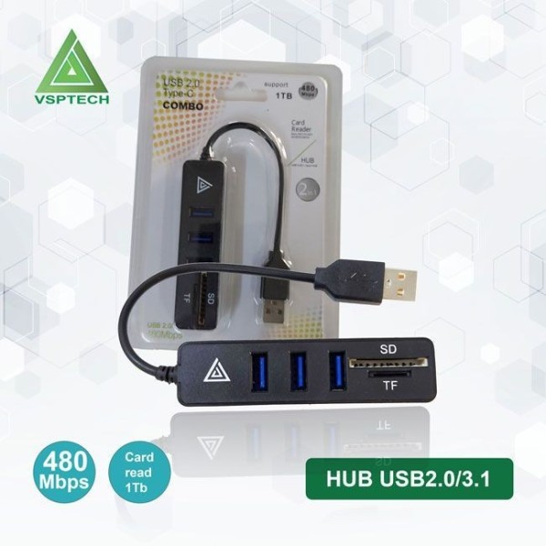 Hub USB2.0/3.1 3 port