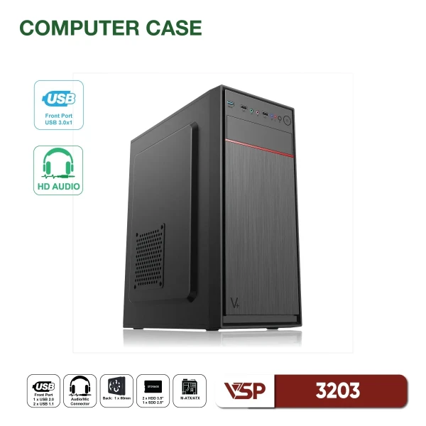 Vỏ Case Máy Tính Văn Phòng VSP 3203
