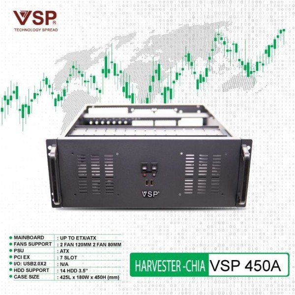 Vỏ case máy tính VSP Havester - VSP 450A