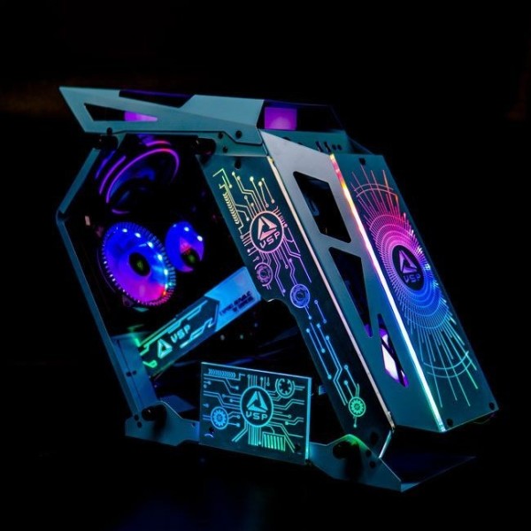Vỏ Case Máy Tính VSP Esport Republic Of Gamers ES1 - Xanh