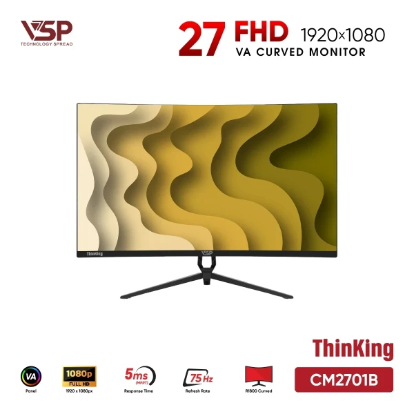Màn Hình VSP CM2701B (27 inch / VA / FHD / 75Hz / 5ms)