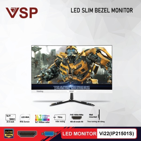 LED MONITOR VSP ThinKing 22inch tràn viền Slim Bezel Vi22(IP21501S)