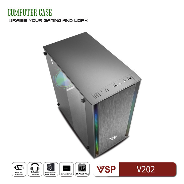 Vỏ Case Máy Tính Gaming & Văn Phòng VSP V202