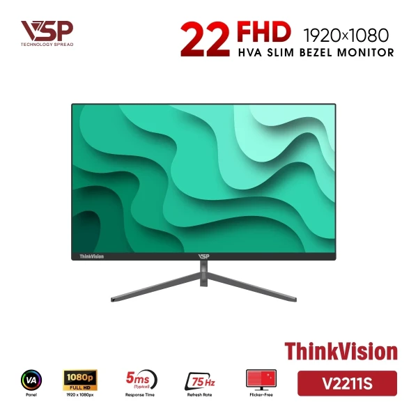 Màn Hình VSP V2211S (22 inch / TFT-HVA / FHD / 75Hz / 5ms)