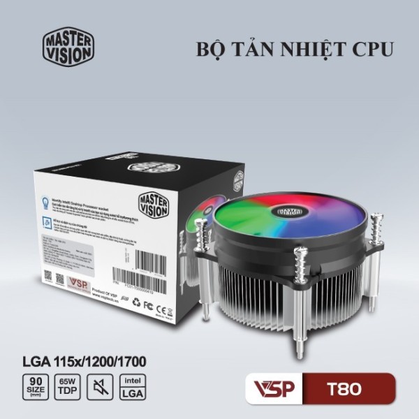 Tản nhiệt CPU MASTER VISION T80 LED