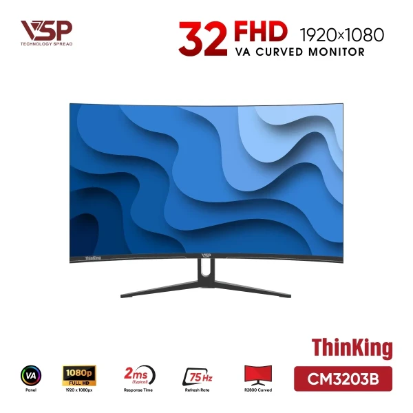 Màn Hình VSP CM3203B Black (32 inch / VA / FHD / 75Hz / 2ms)