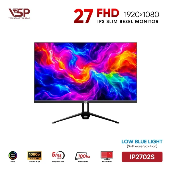 Màn Hình VSP IP2702S (27 inch / IPS / FHD / 100Hz / 5ms)