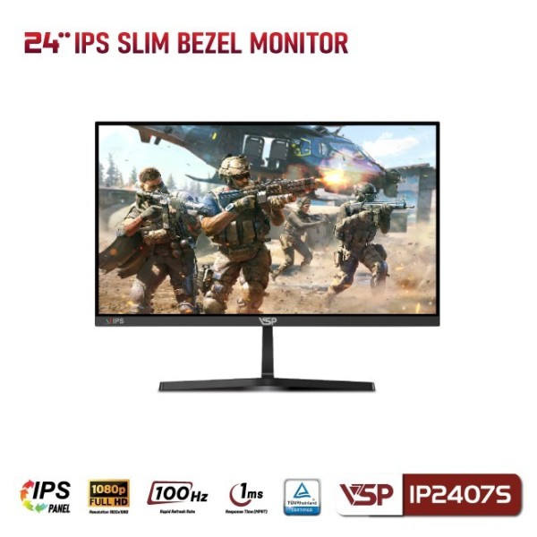 Màn hình VSP IP2407S (24inch / IPS / FHD / 100Hz / 1ms / FreeSync / Đen)