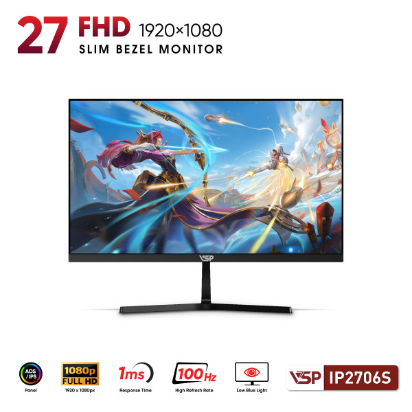 Màn hình VSP IP2706S (27inch / IPS / FHD / 100Hz / 1ms)
