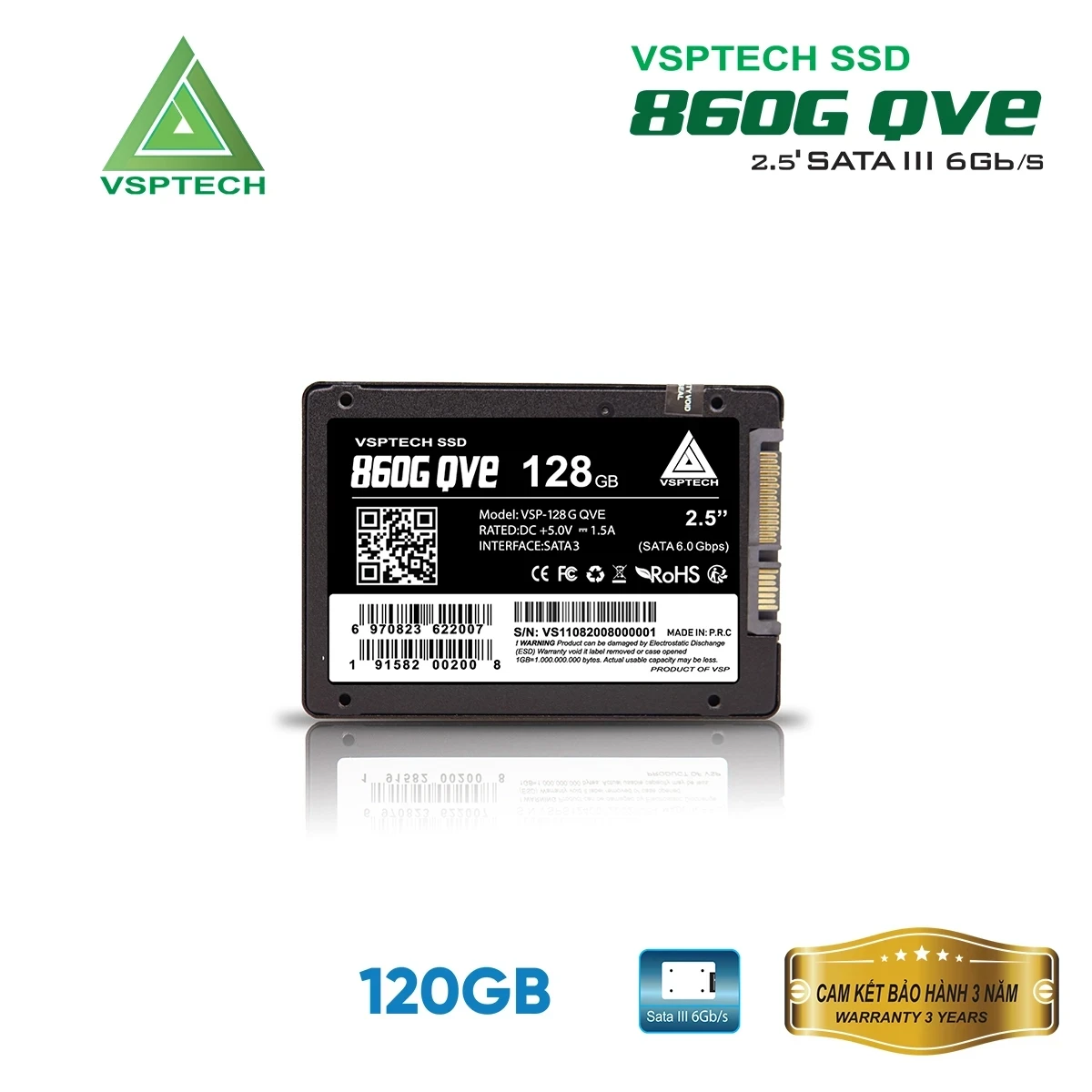 Ổ Cứng SSD VSPTECH 860G 120GB