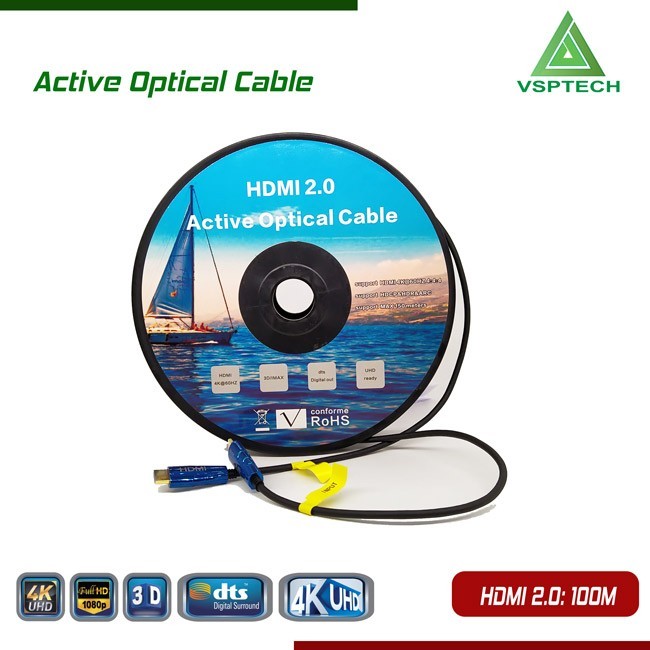 Cáp Active Opticail  HDMI 2.0  - 100m