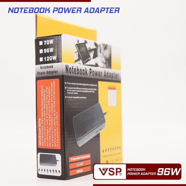 Sạc notebook 96W 8 đầu kết nối