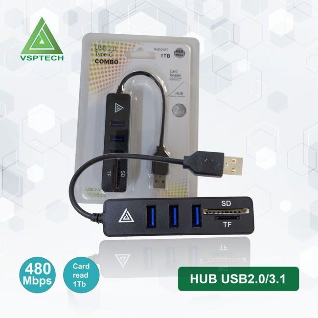 Hub USB2.0/3.1 3 port