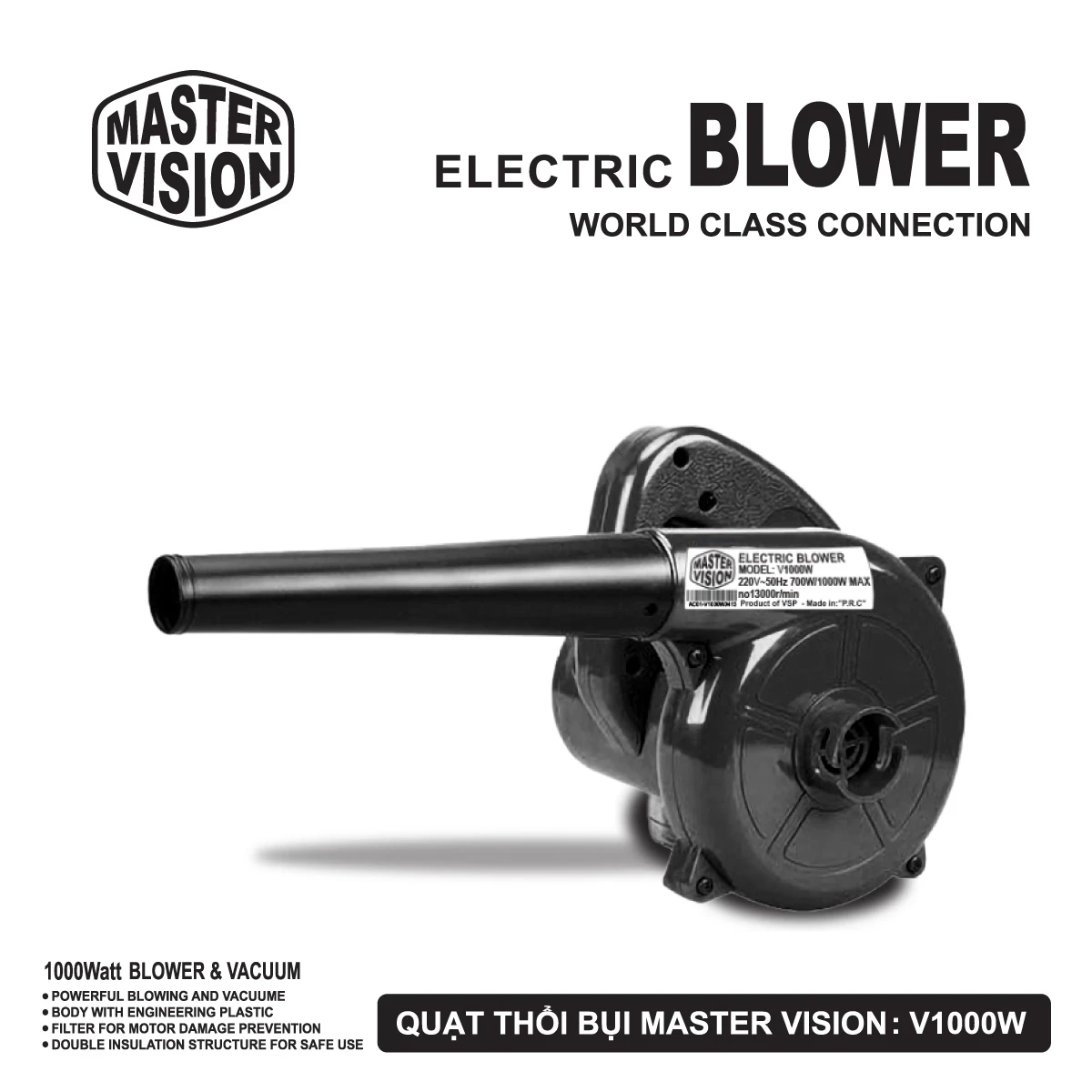 Quạt thổi bụi vệ sinh máy tính Master Cooler V1000W