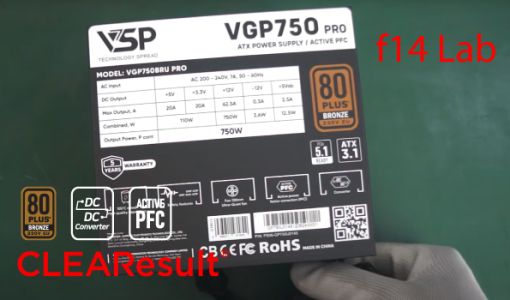 F14 Lab - Đánh giá - VSP VGP750 PRO ATX3.1/PCIe5.1 750W