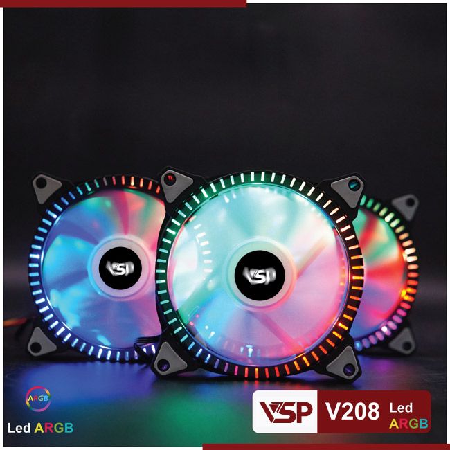 Quạt tản nhiệt LED ARGB 120mm V208