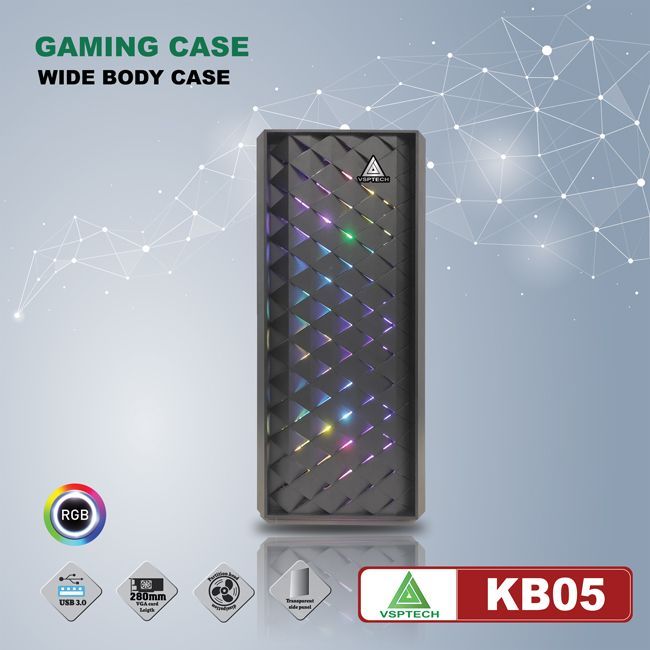 Vỏ Case Máy Tính VSPTECH - Esport Gaming KB05