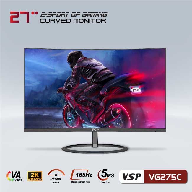 Màn hình Cong VSP 27inch 2K eSport Gaming VG275C