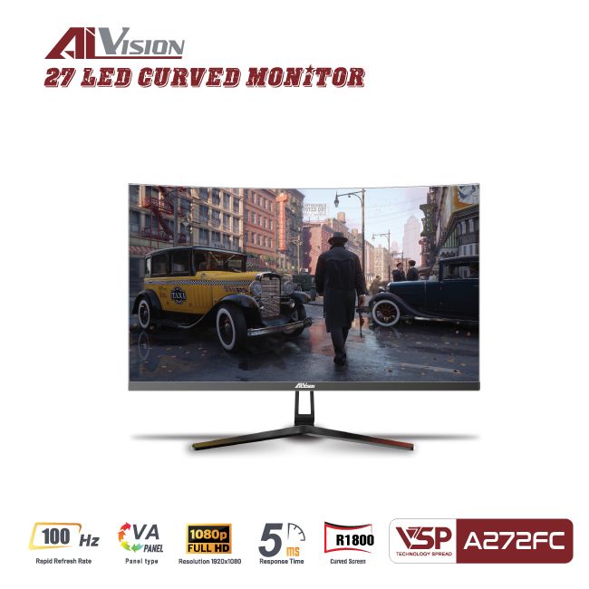 Màn hình cong AiVision A272FC (27inch | FHD | VA | 100Hz | 5ms)