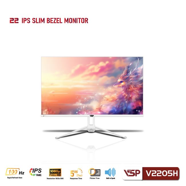 Màn hình LED VSP 22inch V2205H 100Hz - Trắng