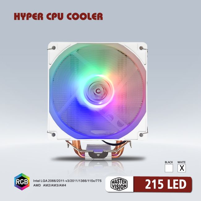 Quạt tản nhiệt CPU VSP Masster  Vision 215 LED Trắng