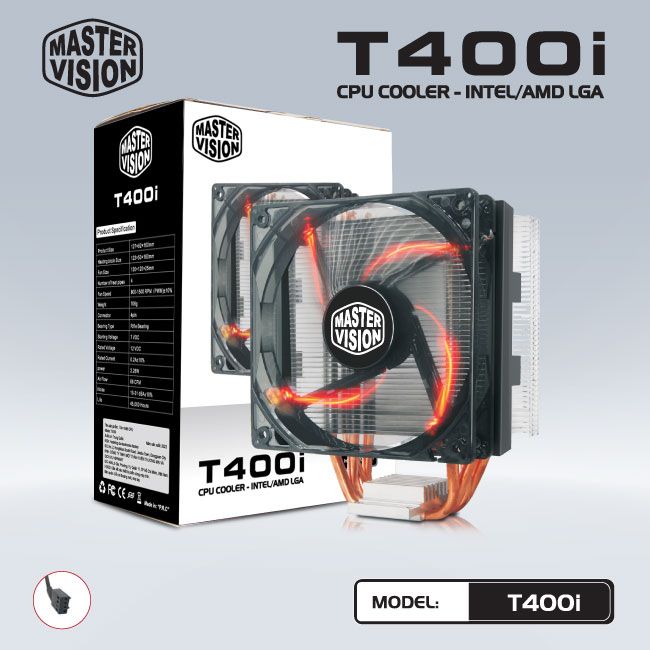 Quạt tản nhiệt CPU Masster Vision T400i