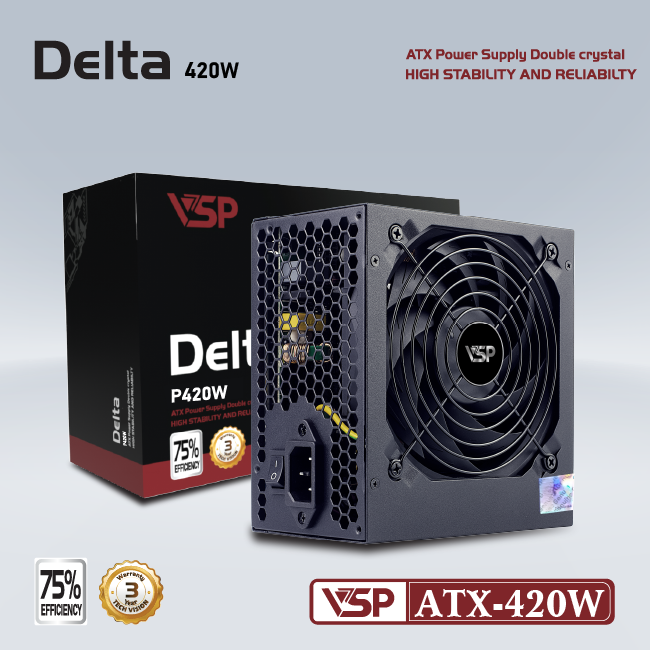 Bộ nguồn VSP Delta ATX-420W