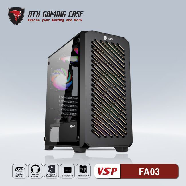 VỎ CASE MÁY TÍNH VSP GAMING FA03