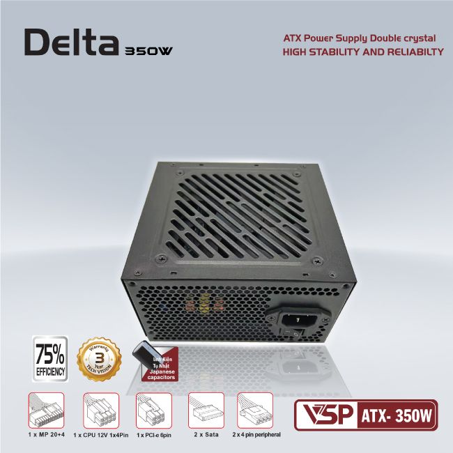Bộ nguồn VSP DeltaATX- 350W