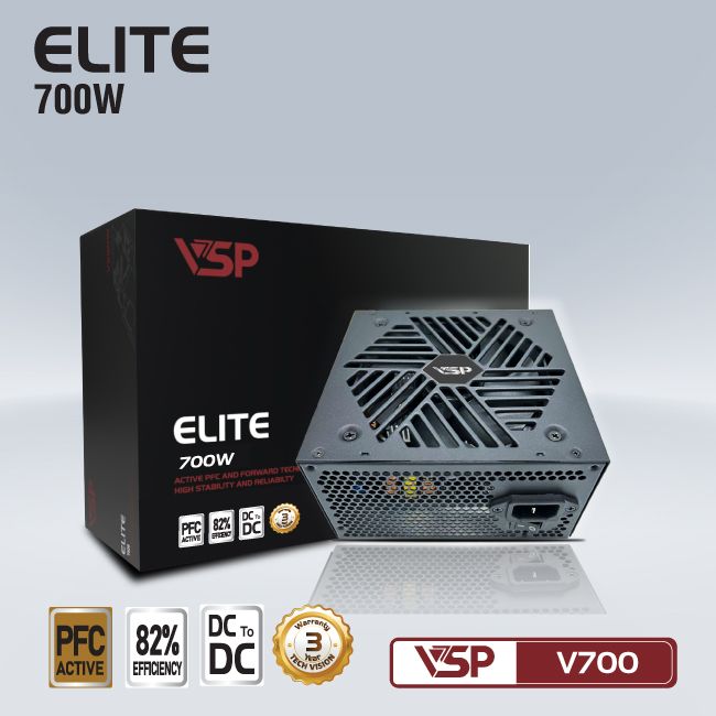 Bộ nguồn VSP Elite Active PFC V700W Dc to DC