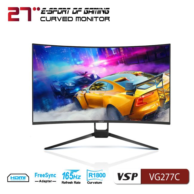 Màn hình Cong VSP VG277C 27inch 165Hz 