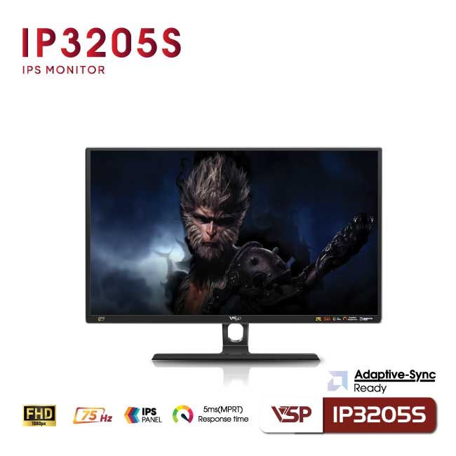 Màn hình VSP IPS Thinking IP3205S (32inch | FHD | IPS | 75Hz | 5ms) - Đen