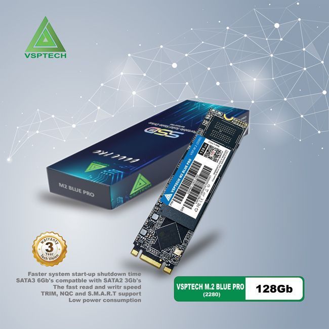 Ổ cứng SSD VSPTECH BLUE PRO M.2 (2280) 128GB