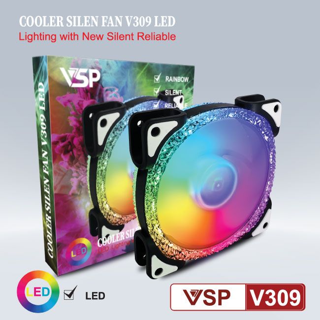 Quạt tản nhiệt VSP LED V309