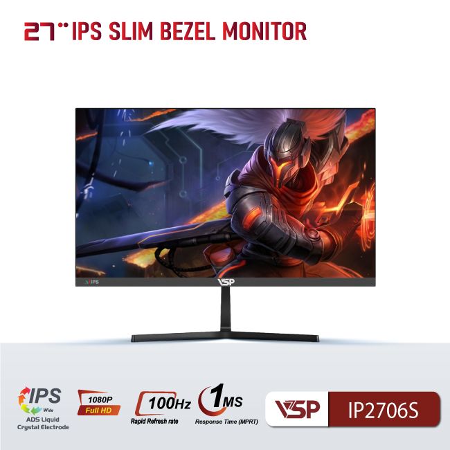 Màn hình VSP IPS 27inch tràn viền IP2706S