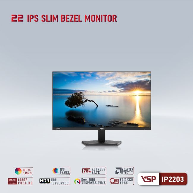 MÀN HÌNH IPS VĂN PHÒNG VSP IP2203