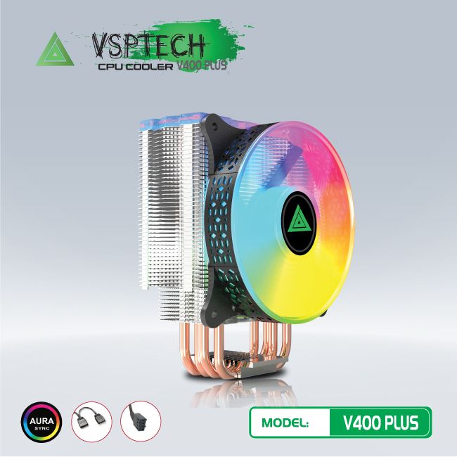 Quạt tản nhiệt CPU VSPTECH V400 PLUS