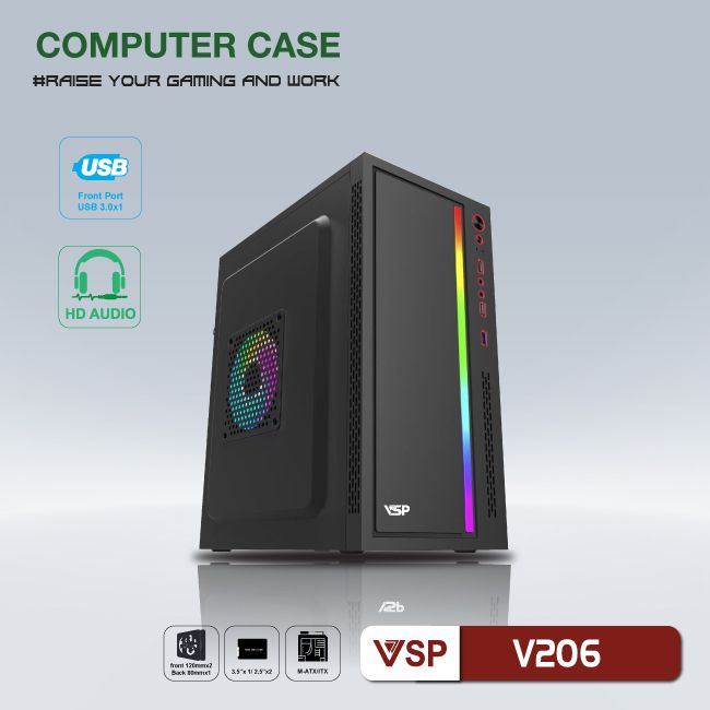 Vỏ Case Máy Tính VSP V206B