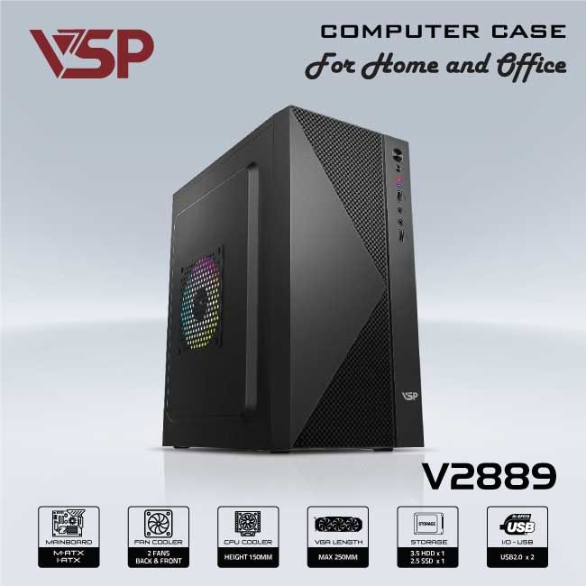 VỎ CASE MÁY TÍNH VSP V2889