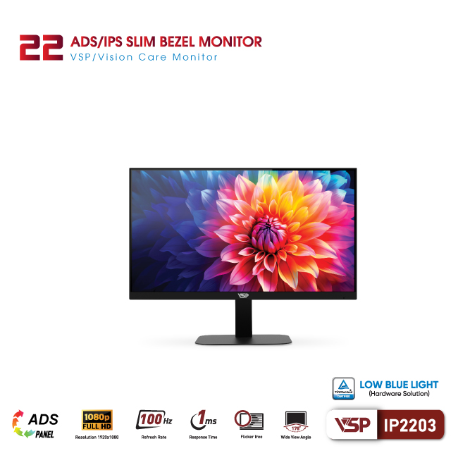 Màn hình máy tính văn phòng IP2203 -  ADS/IPS - 100Hz