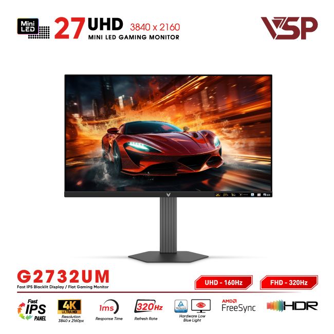 Màn hình Mini-LED Vision Pro G2732UM - 4K - 320Hz