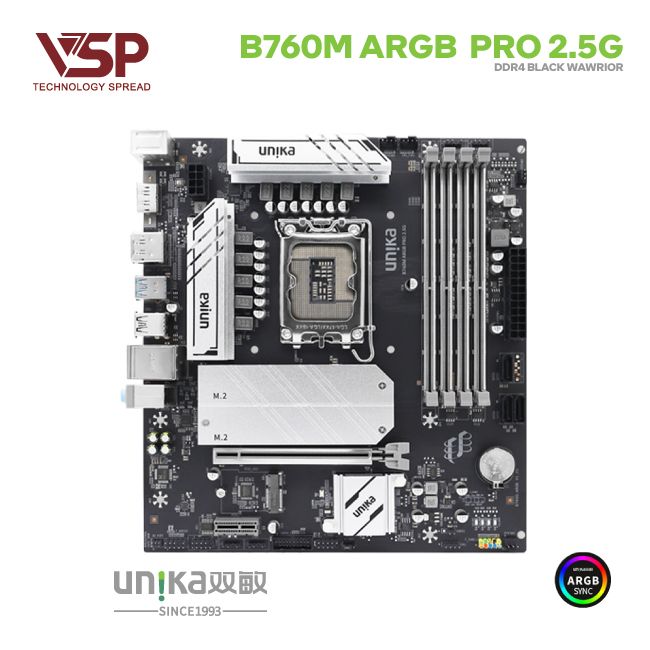 Main UNIKA B760M-ARGB PRO 2.5G