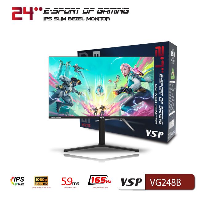 Màn hình VSP Esport Gaming FHD 24inch - VG248B